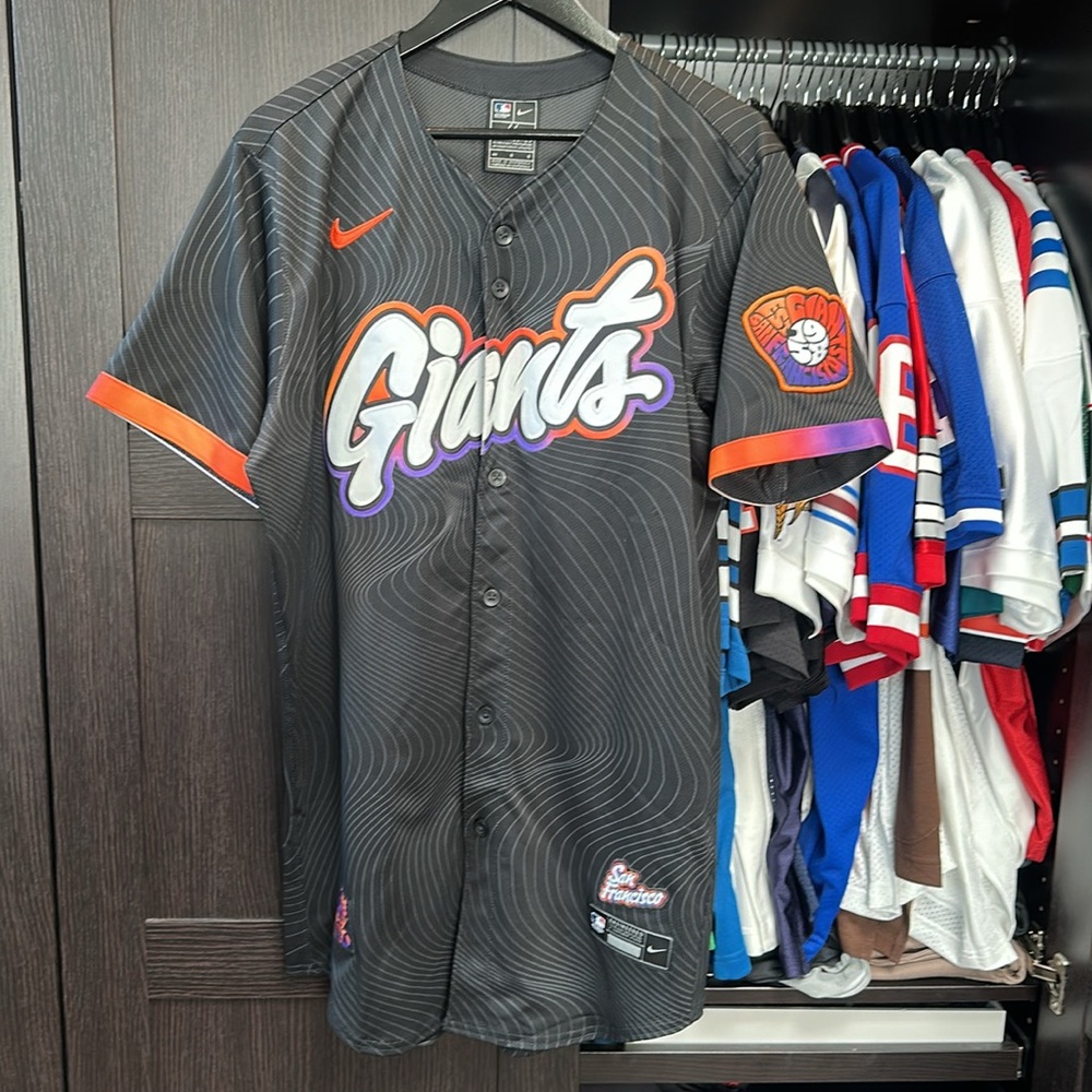 San Francisco Giants Nike 2025 City Connect Elite Jersey - Anthracite - XL